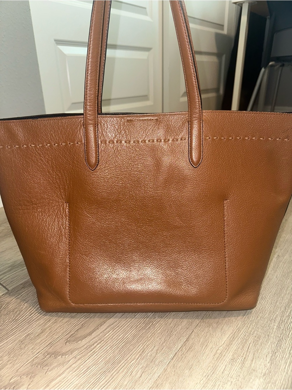 Cole Haan Simply Everything Tan Brown Leather Tote Bag Purse